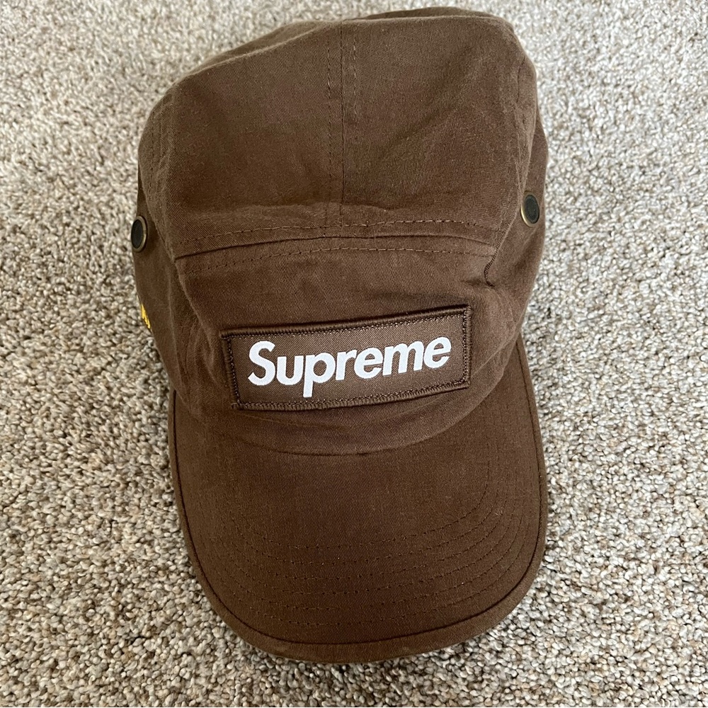 Supreme Military Camp Cap Brown SS22